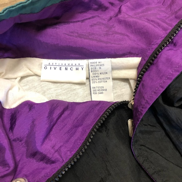 Vintage GIVENCHY Jacket Activewear Color Block - Picture 5 of 8